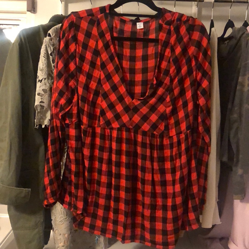 Plaid top